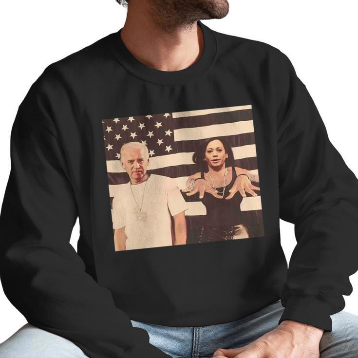 Joe Biden And Kamala Harris Make Shup Outkast Stankonia America Flag Shirt Mf Men Sweatshirt