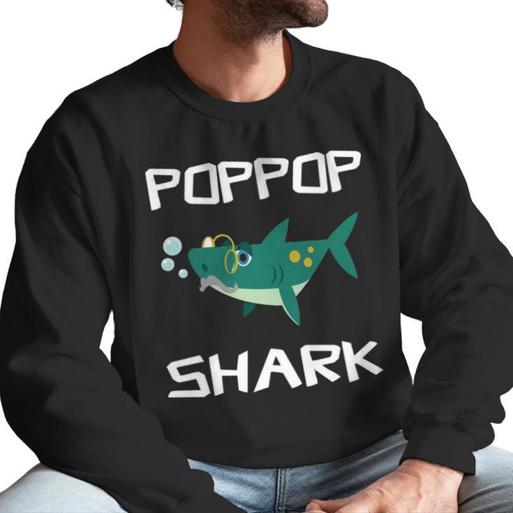 Poppop Grandpa Gift   Poppop Grandpa Shark Men Sweatshirt