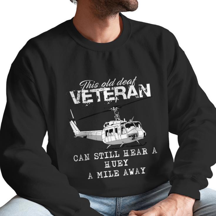 Uh1 Huey Helicopter Army Aviationveteran Graphic Design Printed Casual Daily Basic Men Sweatshirt