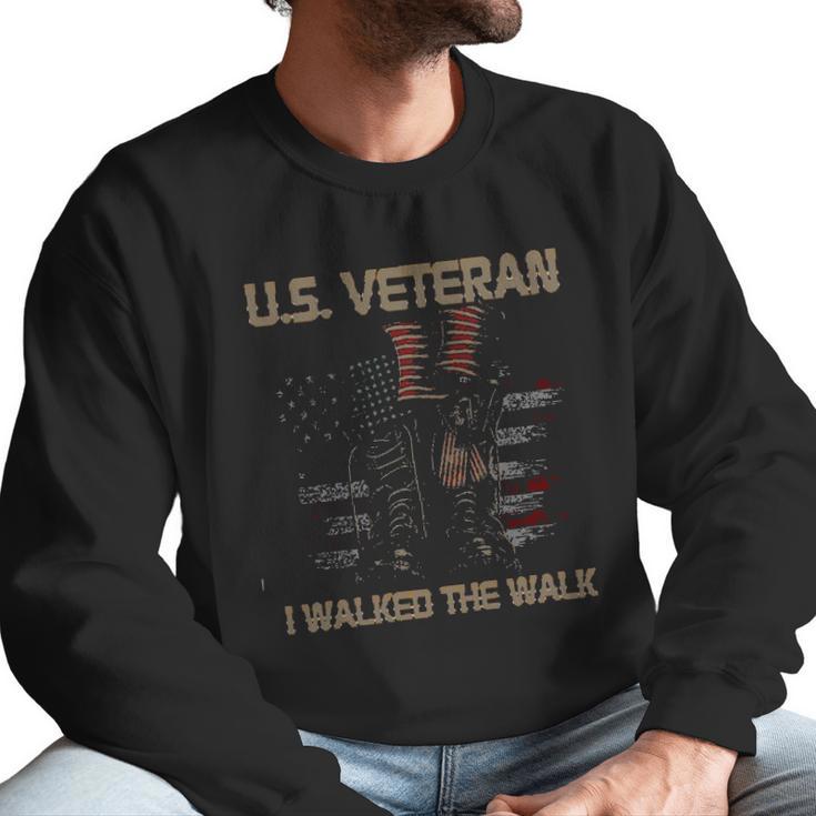 US Veteran I Walked The Walk Impression 2022 Gift Men Sweatshirt