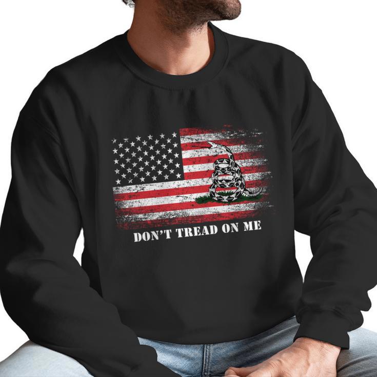 Usa Vintage Flag Dont Tread On Me Men Sweatshirt