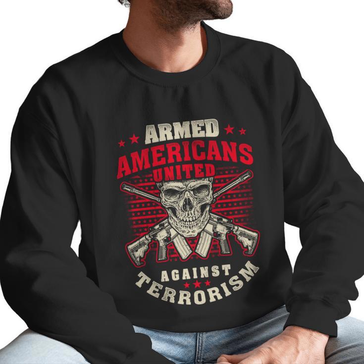 Veteran Patriot Against Terrorism Graphic Design Printed Casual Daily Basic Men Sweatshirt