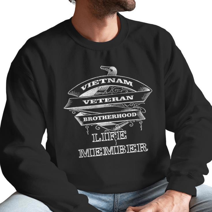 Vietnam Veteran   Brotherhood   Life Member Men Sweatshirt