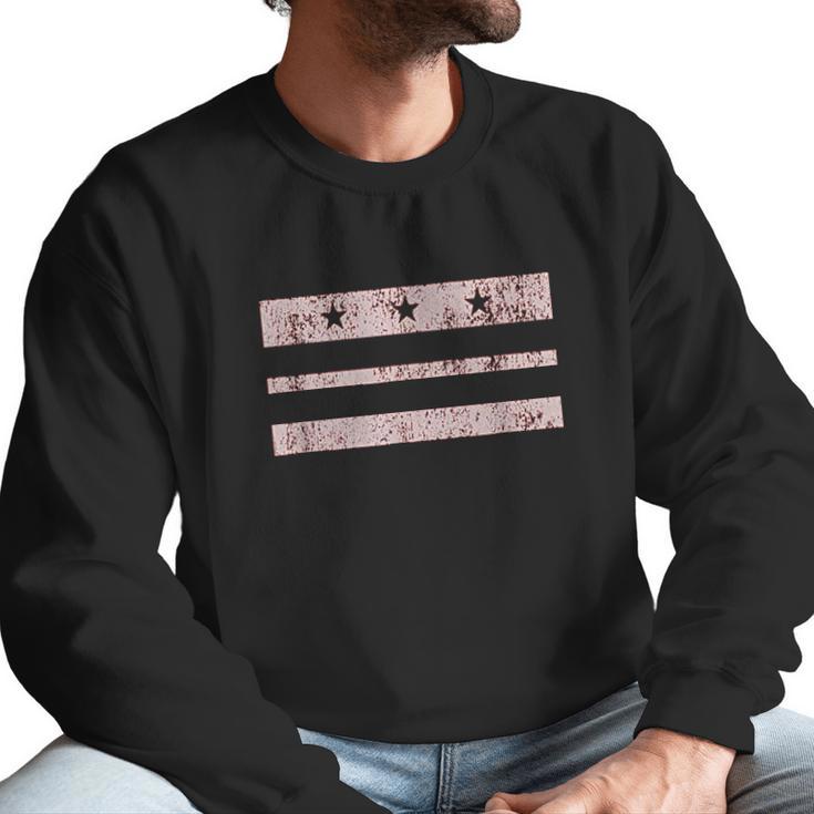 Vintage Washington Dc Flag Retro District Of Columbia Gift Men Sweatshirt