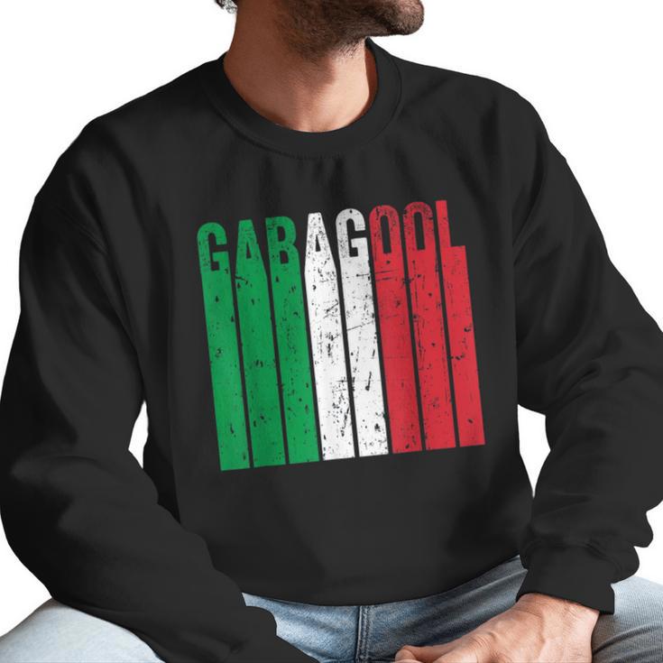 I Will Have The Gabagool Italy Flag Retro Vintage Men Sweatshirt