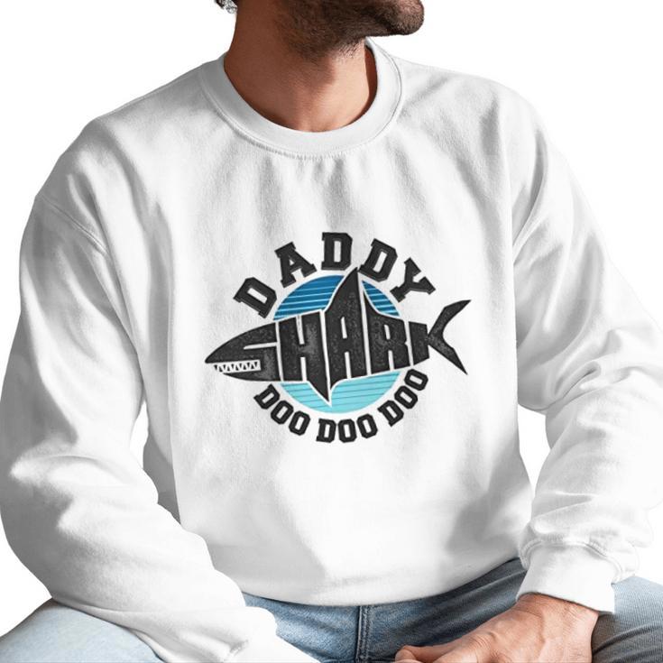 Daddy Shark Graphic Dad Birthday Gifts Men Sweatshirt