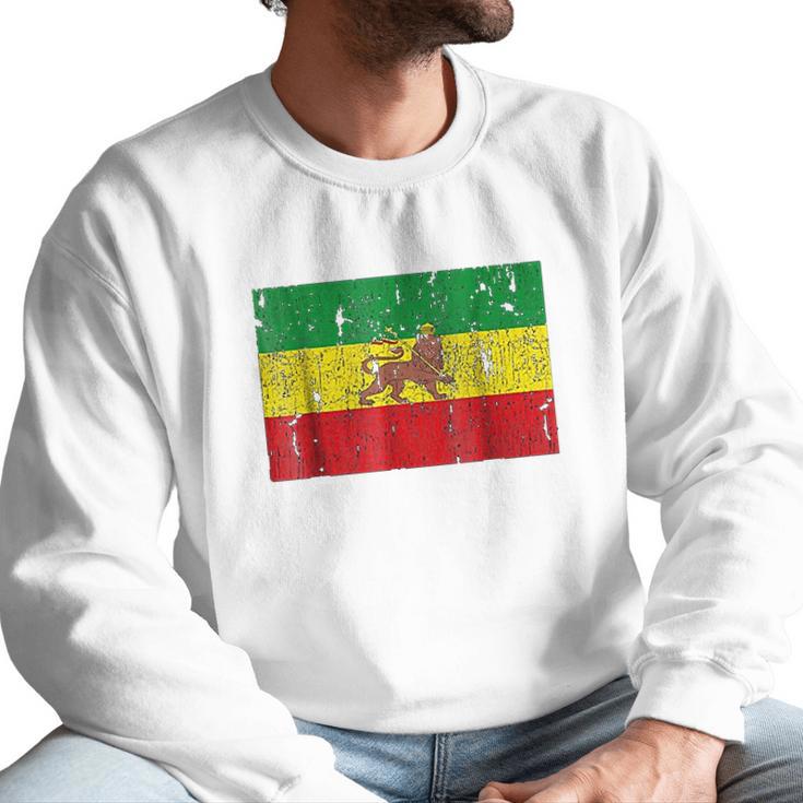 Ethiopian Flag Rasta Reggae Roots Clothing Men Sweatshirt