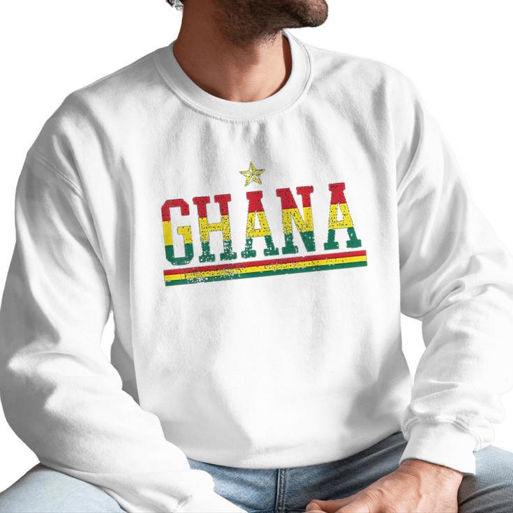 Ghana Country Flag Ghanaian Pride Men Sweatshirt