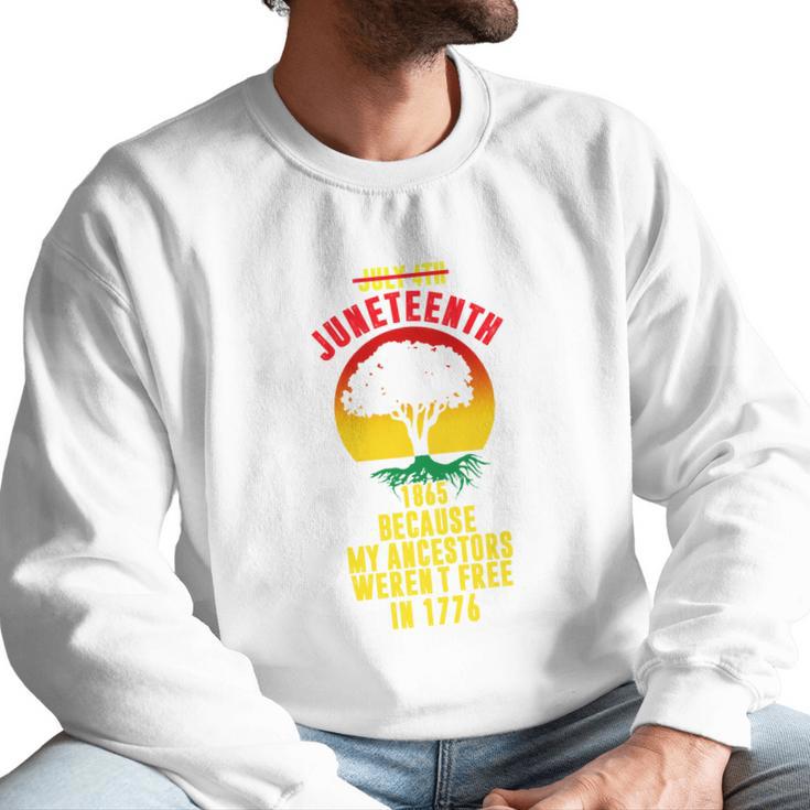 Juneteenth Flag Afro Freeish June 19 1865 Men Sweatshirt