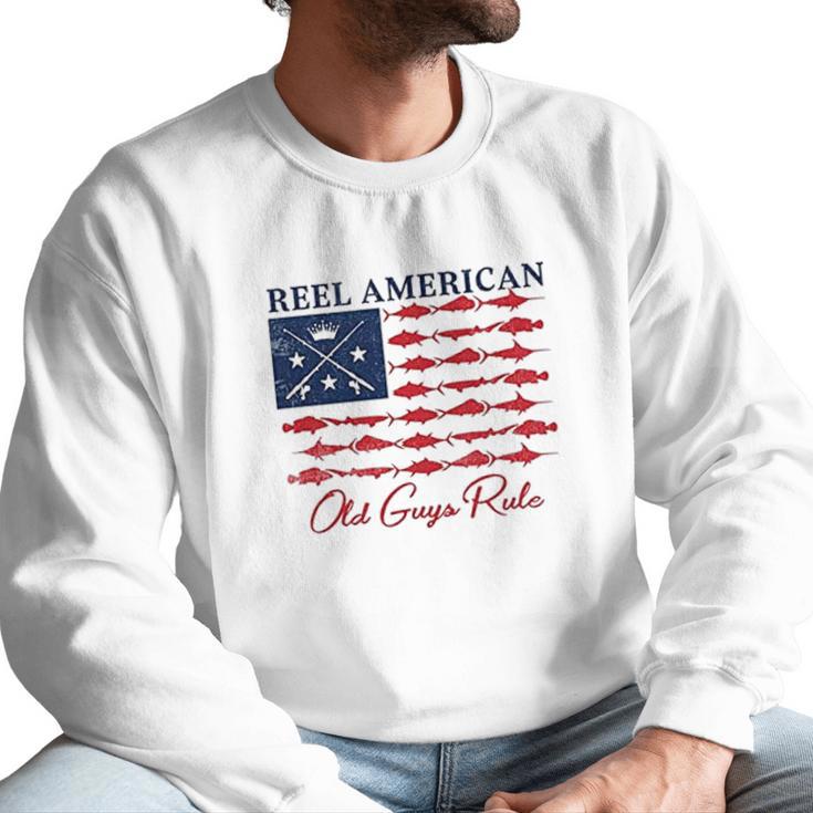 Old Guys Rule  For Men  Reel American Men Sweatshirt