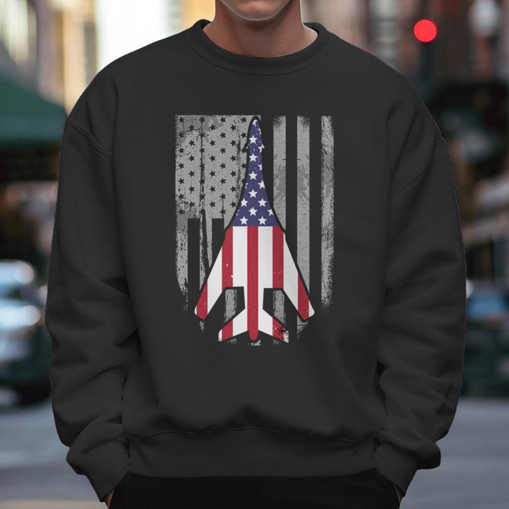 Air Force Supersonic Bgreat Gift1 Bomber Jet American Flag Squadron Gift Men Sweatshirt