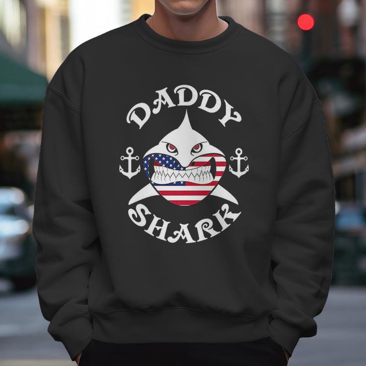 American Daddy Shark Under The Water Men Sweatshirt