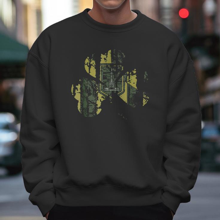 Baltimore Maryland Flag Irish Shamrock St Patricks Day Men Sweatshirt