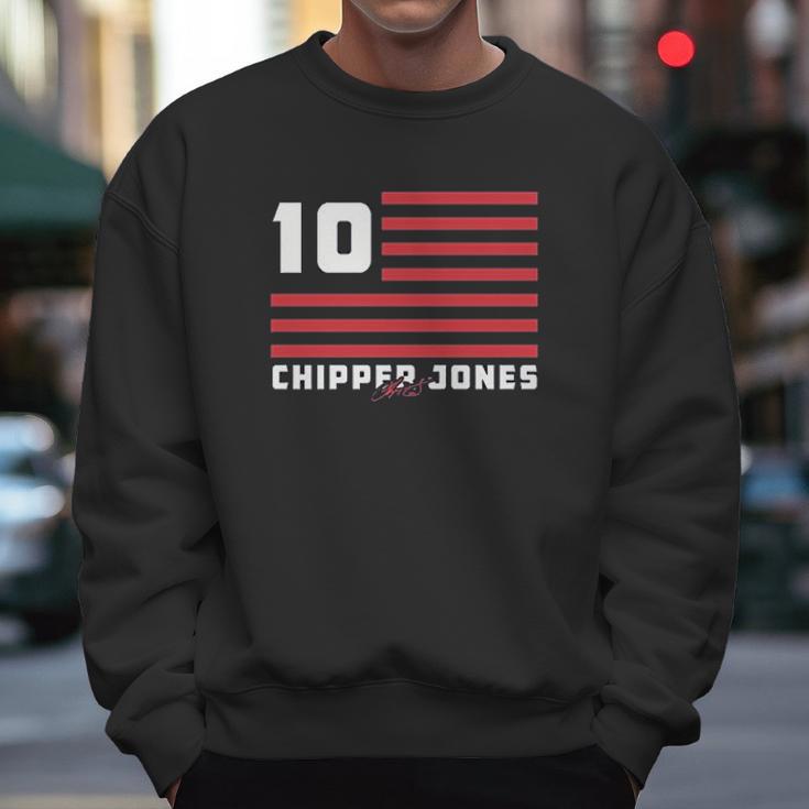 Chipper Jones Flag Stripes Men Sweatshirt