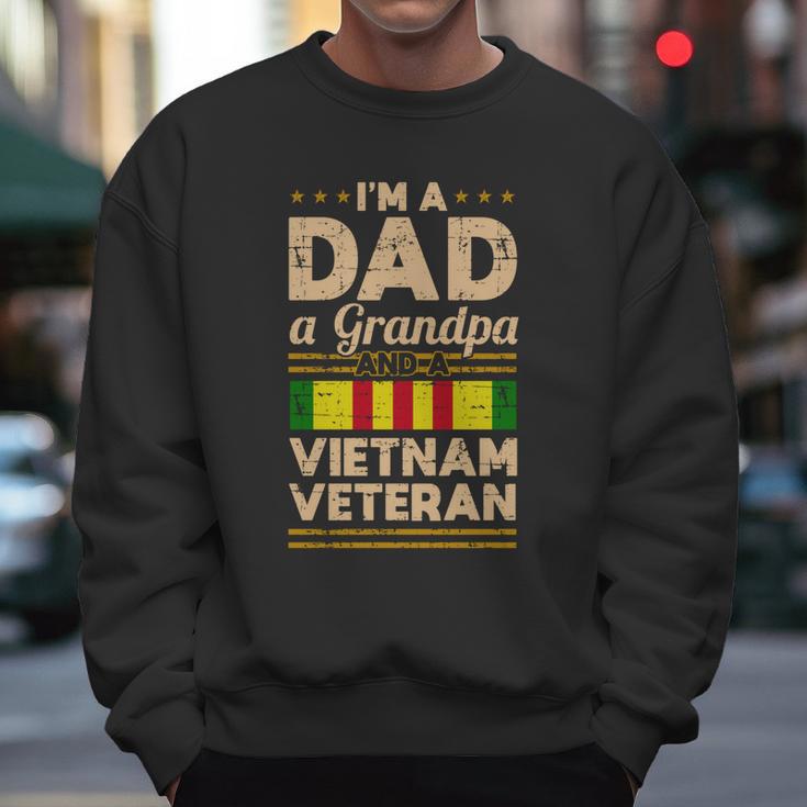 Dad Grandpa Vietnam Veteran Vintage Gift Mens Gift Great Gift Graphic Design Printed Casual Daily Basic Men Sweatshirt