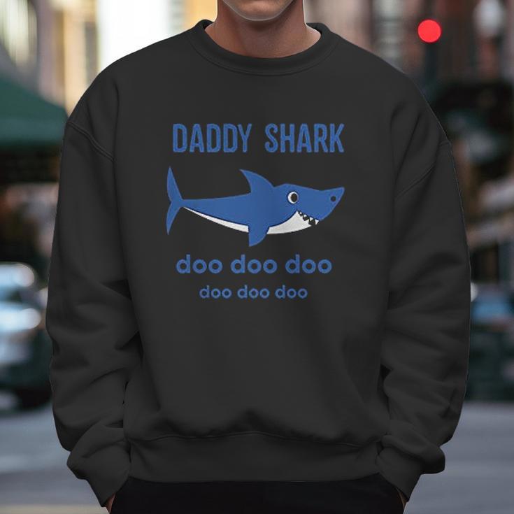 Daddy Shark And Baby Shark Dad Birthday Gifts Men Sweatshirt