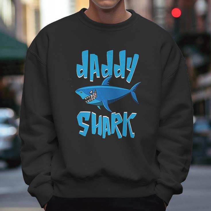 Daddy Shark Cute Papa Loves Sharks Men Sweatshirt