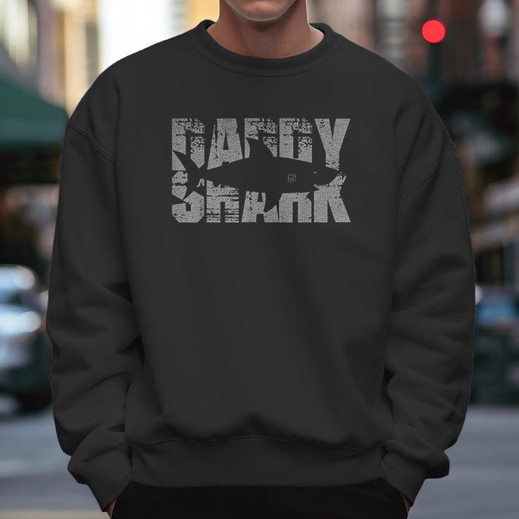 Daddy Shark Funny Shark Men Sweatshirt