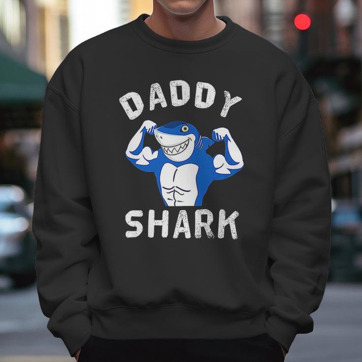 Daddy Shark Gym Lover Dad Birthday Gifts Men Sweatshirt