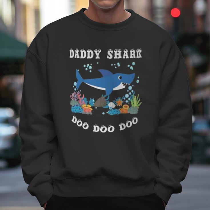 Daddy Shark Under Water Men Sweatshirt