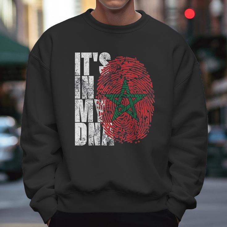 It Is In My Dna Moroccan African Gifts Moorish Morocco Flag Men Sweatshirt