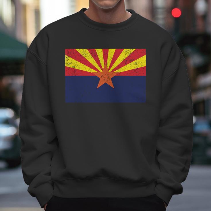 Flag Of Arizona Vintage Men Sweatshirt