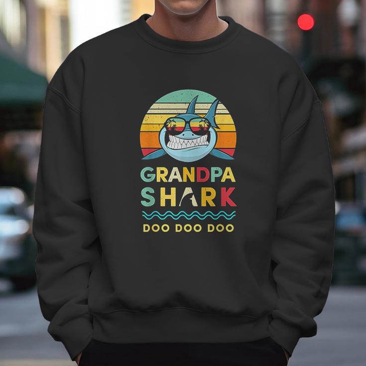 Grandpa Shark Gift For Grandfather Men Sweatshirt