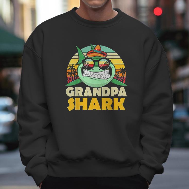 Grandpa Shark Grandpa Gifts From Grandchildren Fathers Day Men Sweatshirt