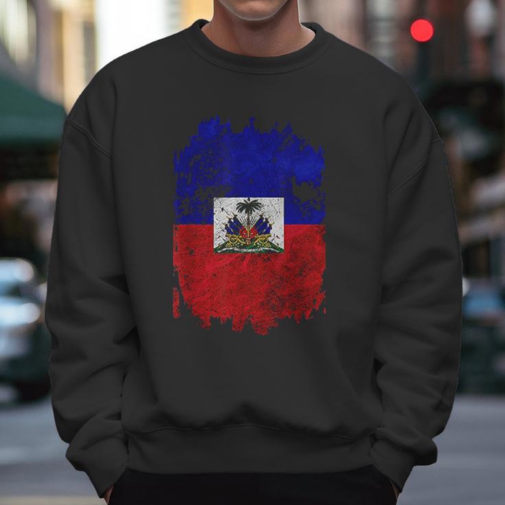 Haitian Flag Nou La Zoe Pound Cool Gift Haiti Men Sweatshirt