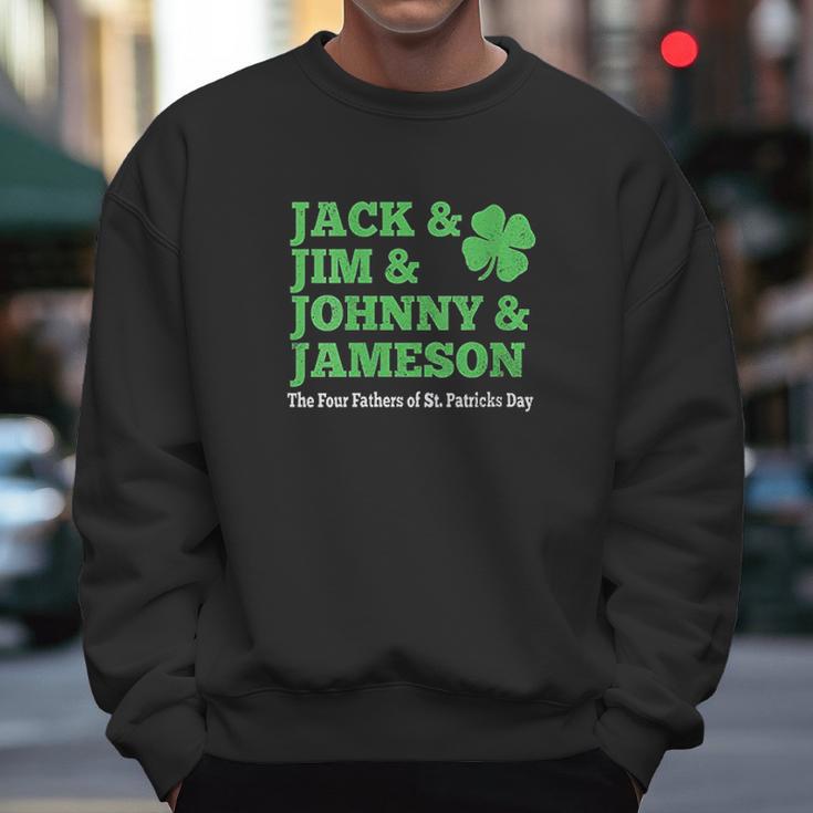 Jack Jim Johnny Jameson Four Fathers Of St Patricks Men Sweatshirt