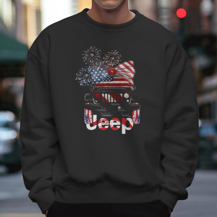 Jeep 4Th Of July American Flag Independence Men Sweatshirt