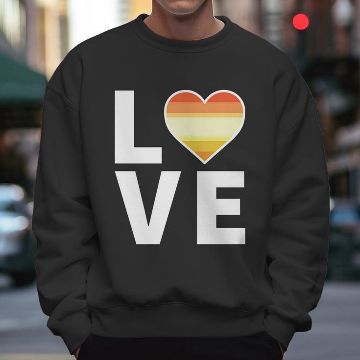 Lgbtq Butch Lesbian Flag Heart Gift Lgbtqia Love Butch Lesbian Funny Gift Men Sweatshirt