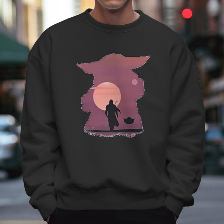 Mandalorian Dadalorian Sunset Design Men Sweatshirt