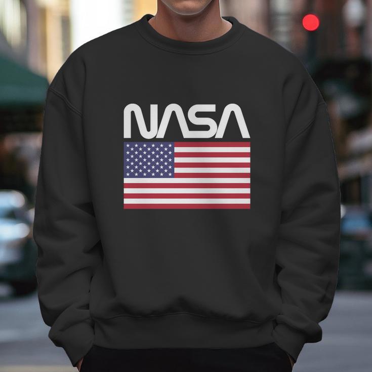 Nasa 4Th Of July American Flag Space Astronaut Shirt Men Sweatshirt