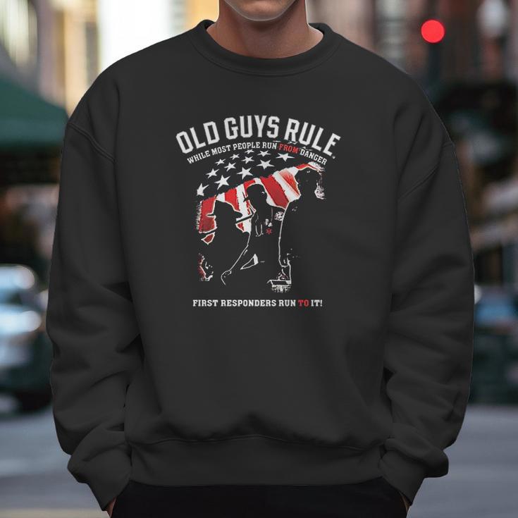 Old Guys Rule For Men First Responder Men Sweatshirt