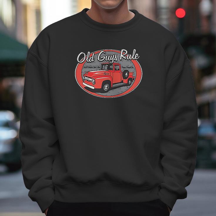 Old Guys Rule Red Truck Men Sweatshirt