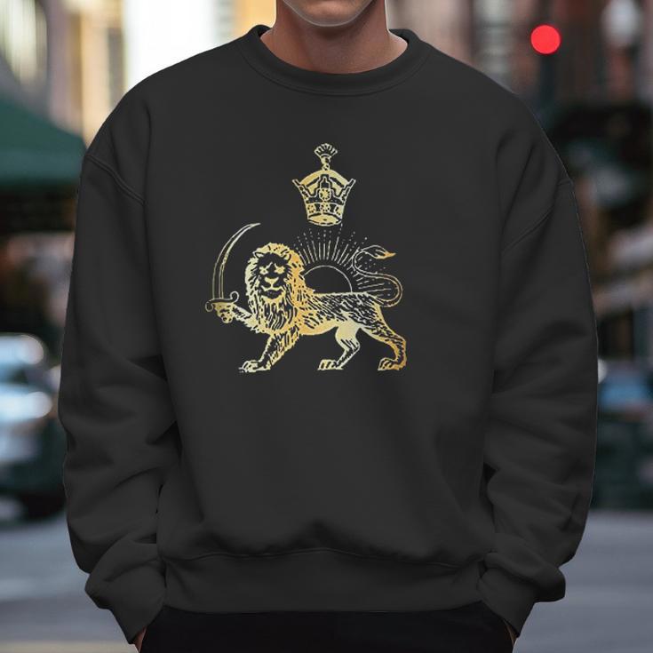 Persian Flag Iranian Lion Sun And Crown Men Sweatshirt