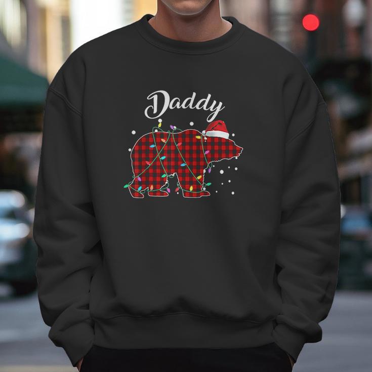 Red Plaid Daddy Bear Matching Buffalo Pajama Men Sweatshirt