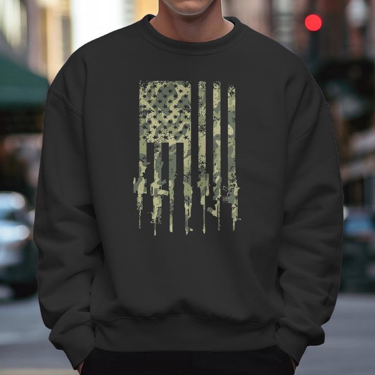 Rifle Flag Camo Men Sweatshirt