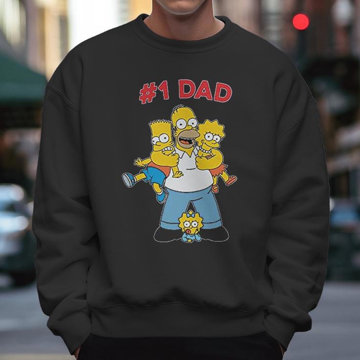 The Simpsons Cuddle Number One Dad Men Sweatshirt