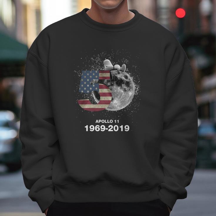 Snoopy 50Th Anniversary Apollo 11 1969-2019 American Flag Shirt Men Sweatshirt