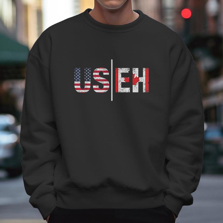 Useh Us Eh Usa Flag Pride Canadian Canada Men Sweatshirt