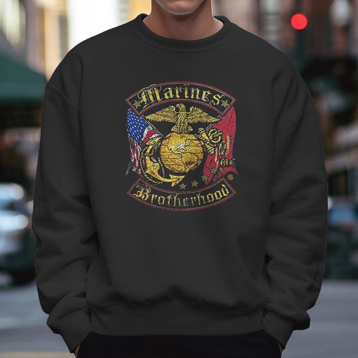 Usmc Marines Double Flag Men Sweatshirt