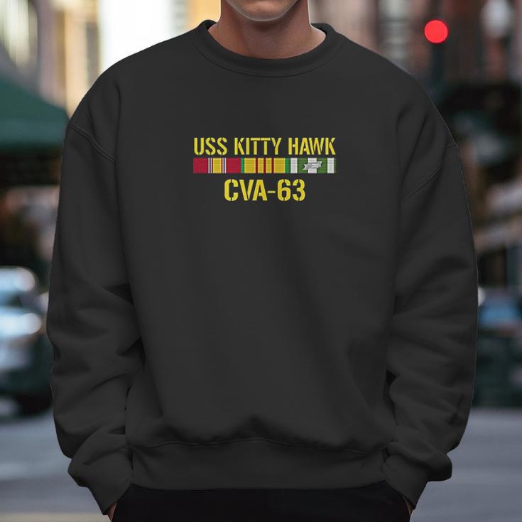 Uss Kitty Hawk Cva-63 Vietnam Veteran Men Sweatshirt