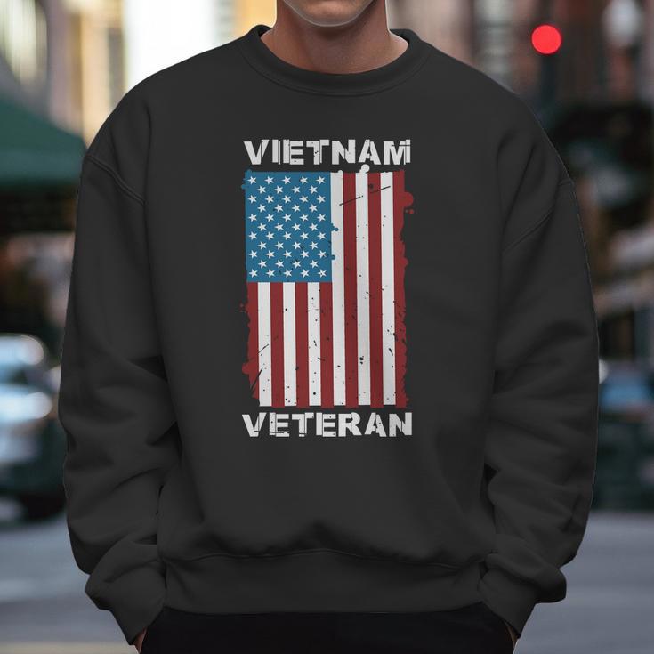 Vietnam Veteran Soldier Us Flag Veteran Day Graphic Design Printed Casual Daily Basic Men Sweatshirt