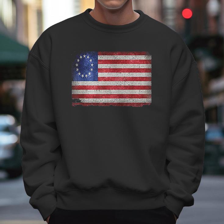 Vintage Flag American Victory 1776 Men Sweatshirt