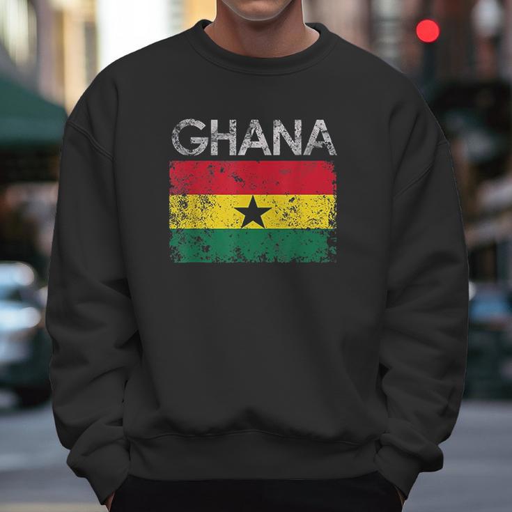 Vintage Ghana Ghanaian Flag Pride Gift Men Sweatshirt