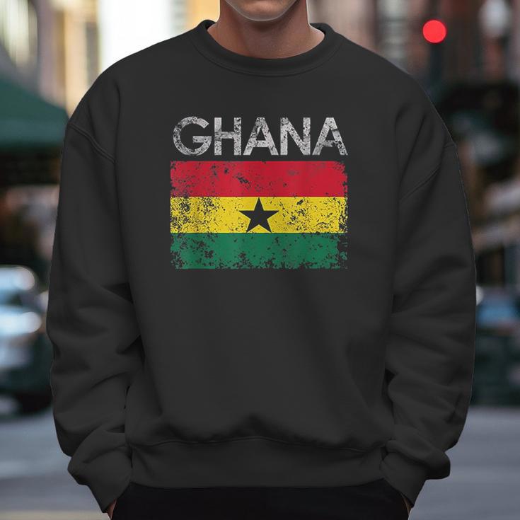 Vintage Ghana Ghanaian Flag Pride Men Sweatshirt