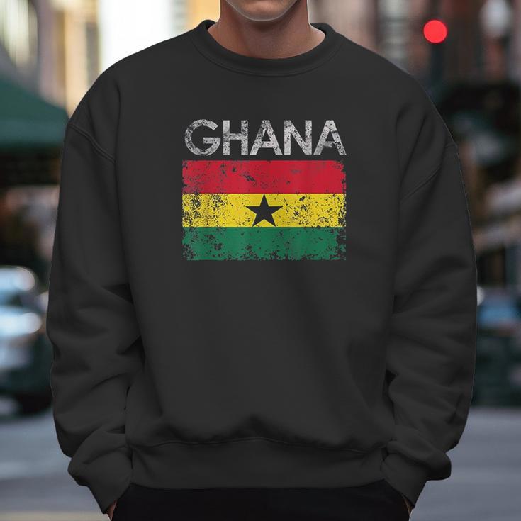 Vintage Ghana Ghanaian Flag Men Sweatshirt