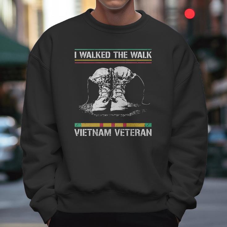 I Walked The Walk Vietnam Veteran Aesthetic Gift 2022 Men Sweatshirt